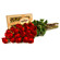 red roses with box of chocolates
