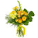 Yellow bouquet of roses and chrysanthemum. Greece